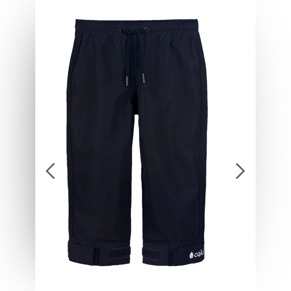 Boys/girls 8/9 kids black rain pants new! Oaki brand